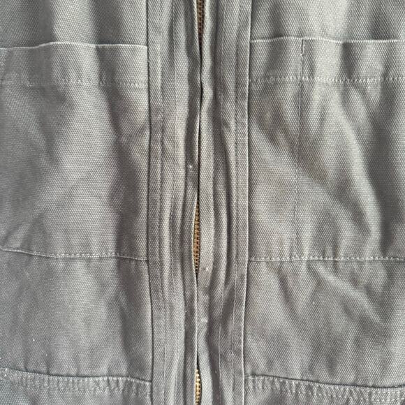 Legendary Whitetails Canvas Cross Trail Vest Mens XXL Gray Insulated Quilt Lined - Picture 3 of 8